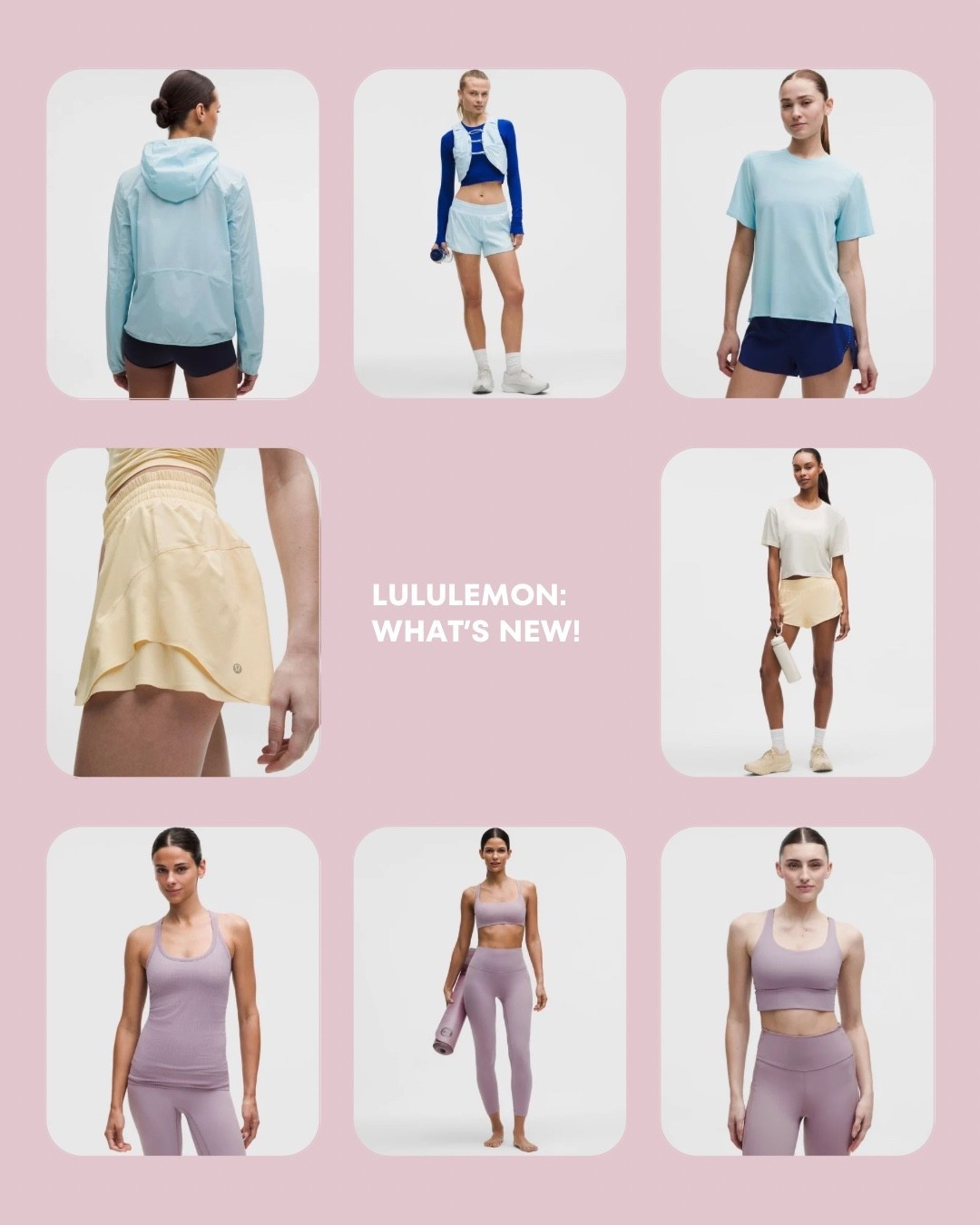 lots of cute pastel colors this week at lululemon! it’s giving Easter! 🩷💛🩵

#LTKActive
