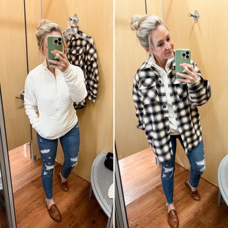 Super cute fall Walmart fashion finds! Flannel & quilted athletic zip up! 

#LTKunder50 #LTKfit #LTKSeasonal