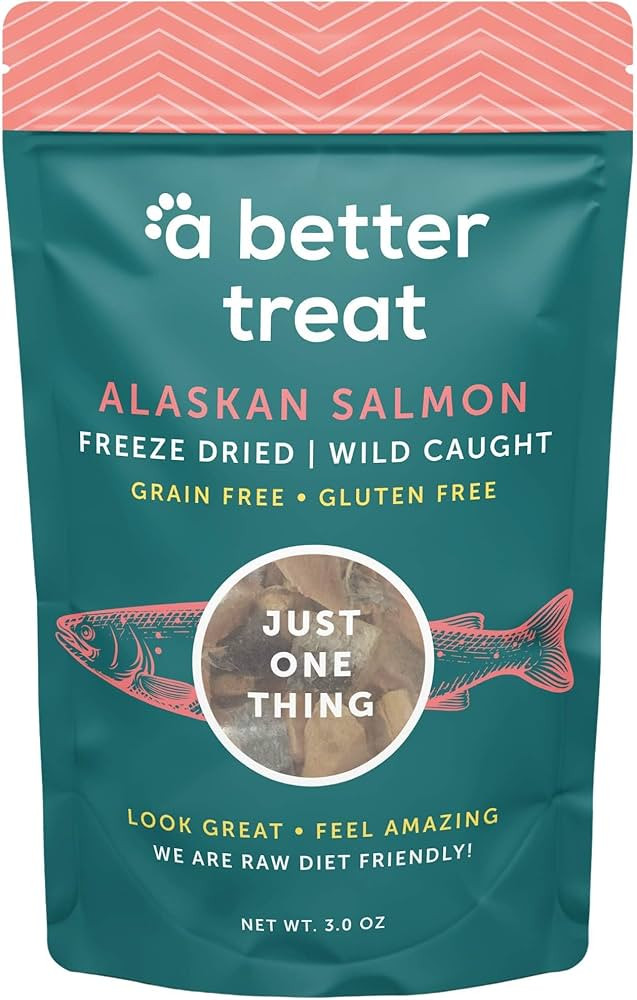 A Better Treat – Freeze Dried Salmon Dog Treats, Wild Caught, Single Ingredient | Natural High ... | Amazon (US)