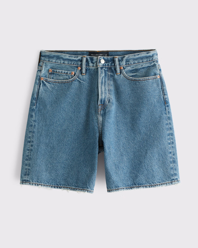 Loose Denim Short | Abercrombie & Fitch (US)