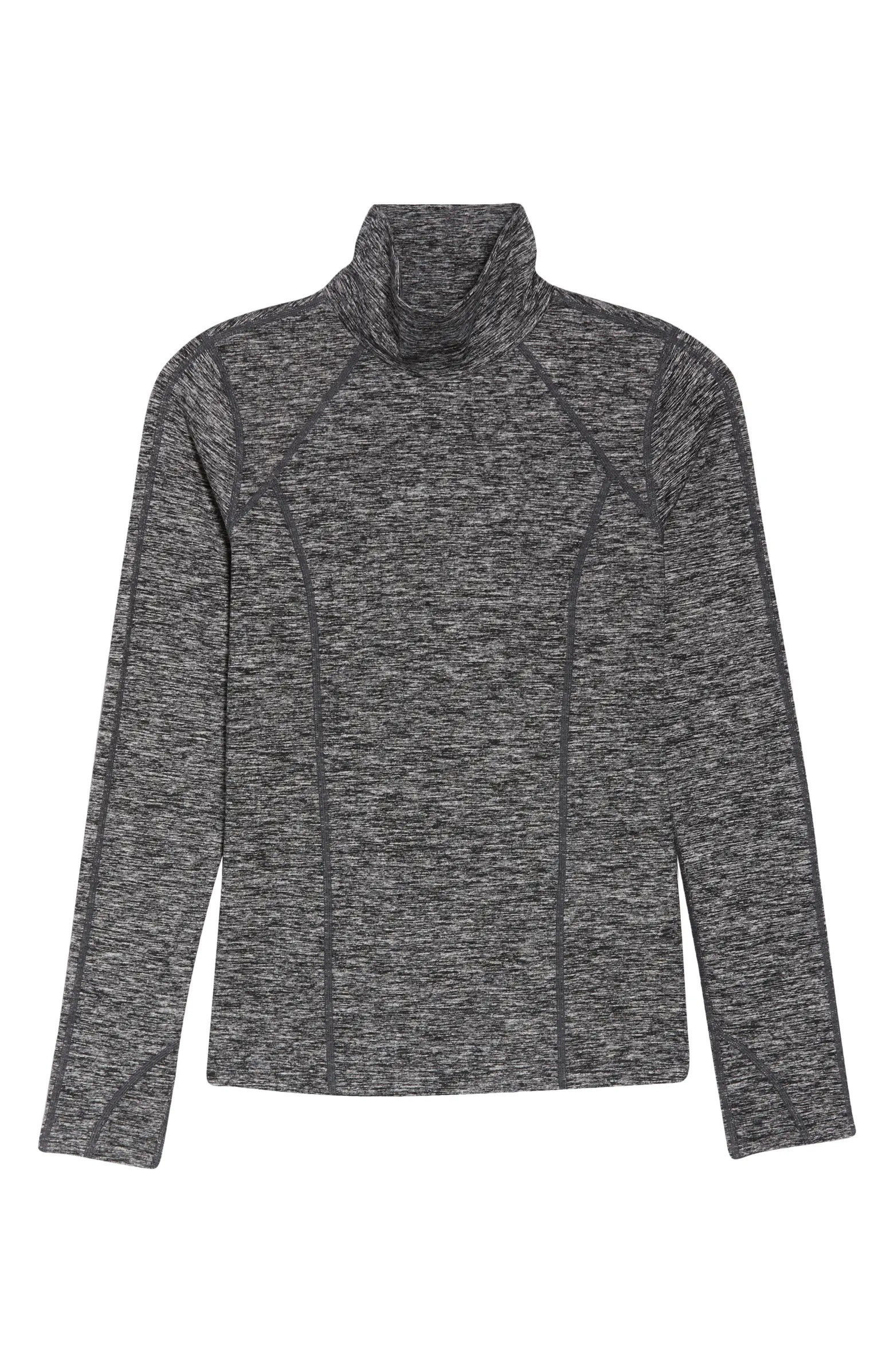 Cozy Space Dye Tech Turtleneck Training Top | Nordstrom