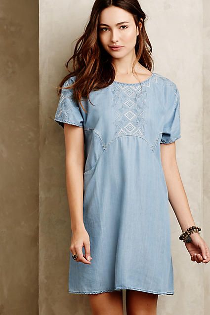 White Sands Chambray Tunic | Anthropologie (US)