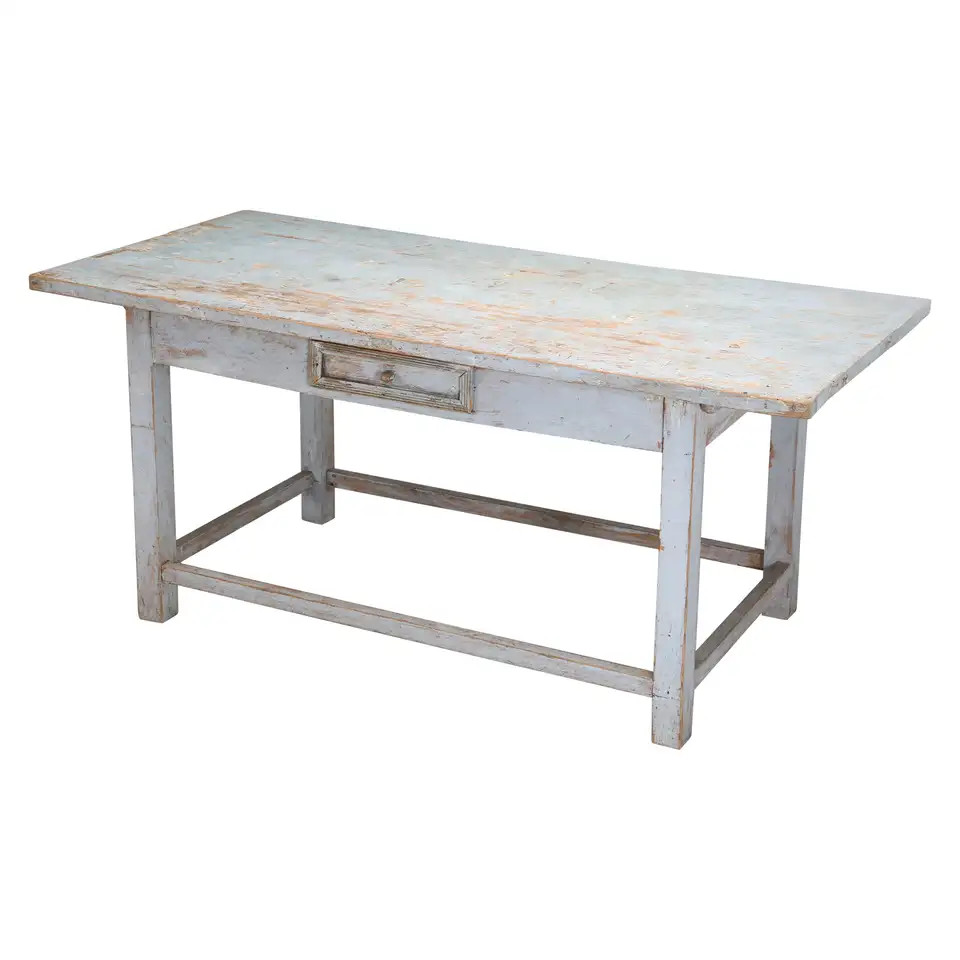 Antique Swedish Painted Table That Would Make for a Great Looking Kitchen Island | 1stDibs