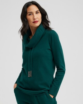 Zenergy Luxe Cashmere Blend Cowl Neck Sweater | Chico's