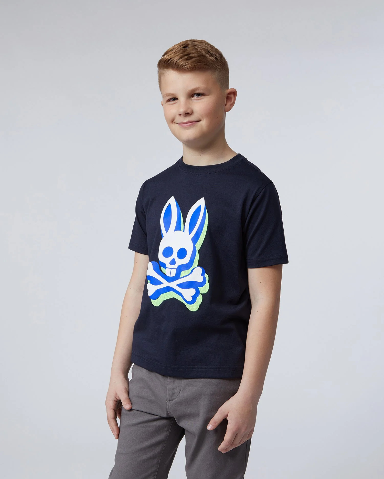 KIDS LAMPORT NAVY GRAPHIC TEE - B0U463T1PC | PSYCHO BUNNY | Psycho Bunny