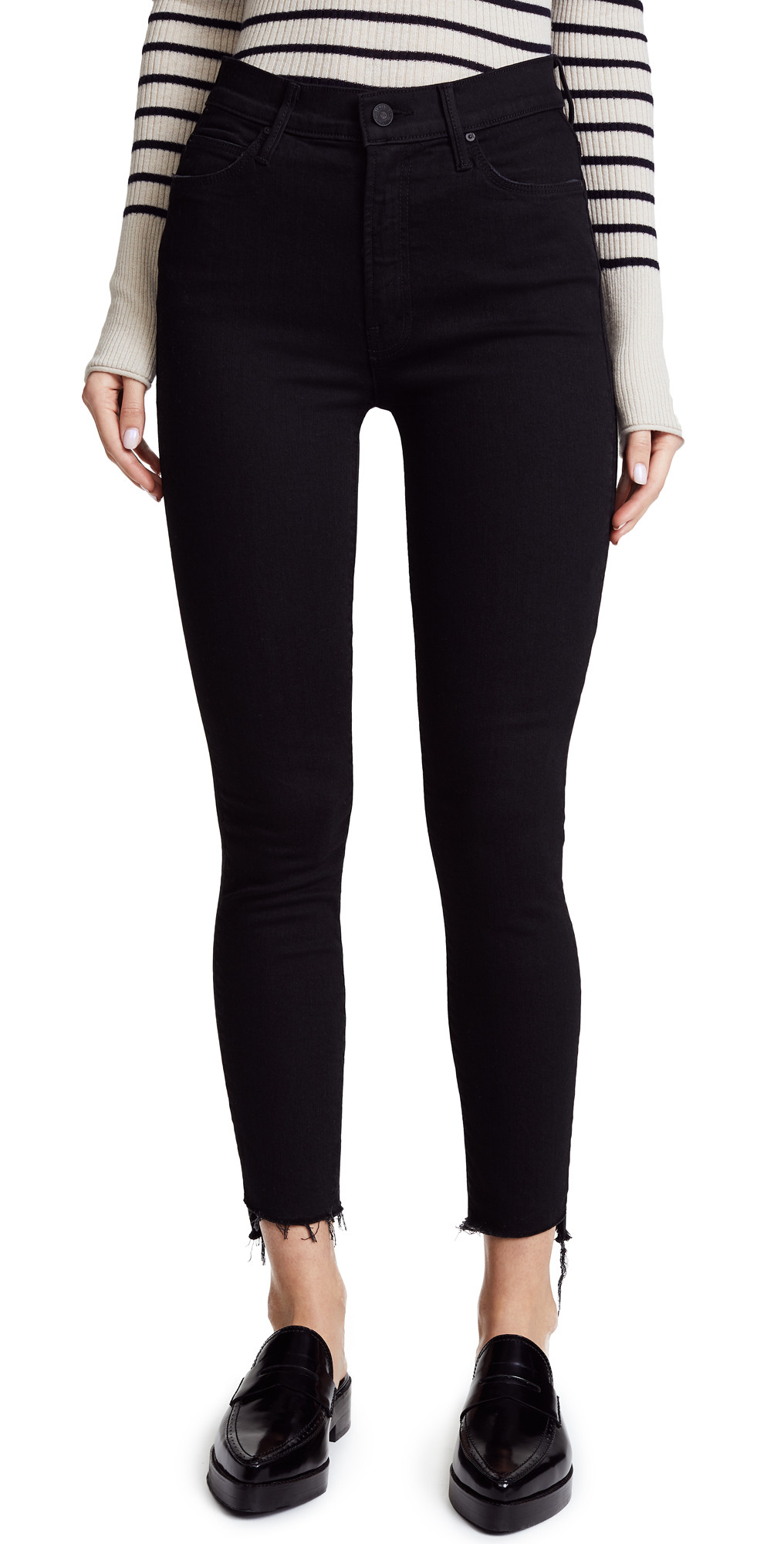 MOTHER The Stunner Step Hem Ankle Jeans | Shopbop