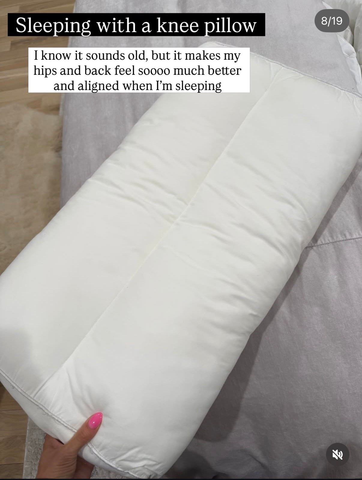 Must have knee pillow I sleep with every night 

#LTKHome #LTKmorningroutine