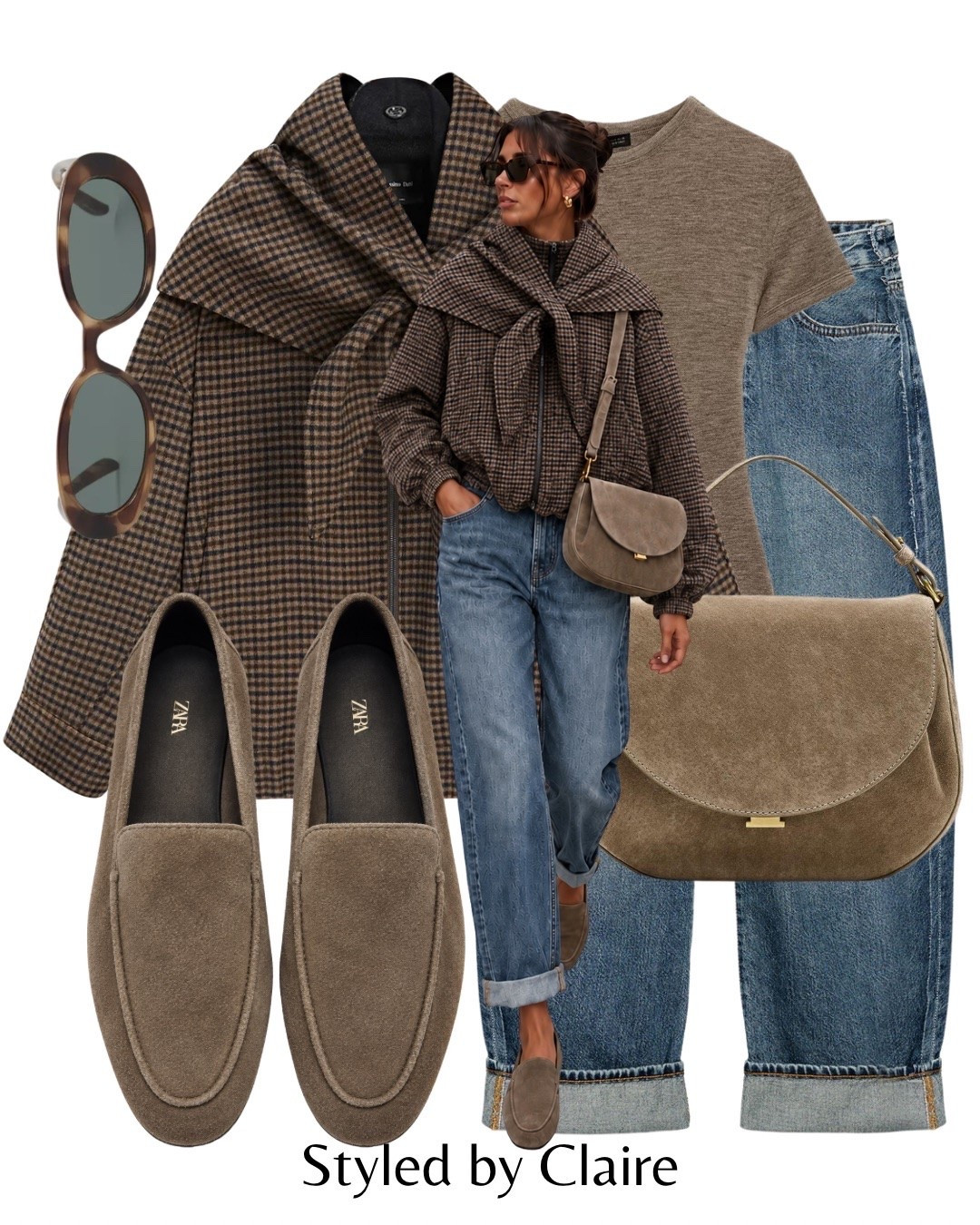 TAUPE TONES🤎
Tags: massimo dutti checked scarf detail coat folded cuff jeans Zara suede loafers bag crossbody bodysuit trending viral fashion autumn transitional inspo outfit ideas chic women’s style capsule wardrobe elevated basics

#LTKautumn #LTKstyletip #LTKshoes