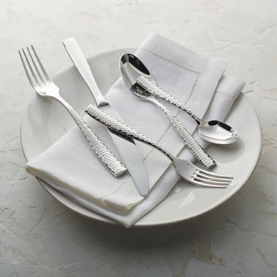 Lucca Five-piece Faceted Flatware | Frontgate