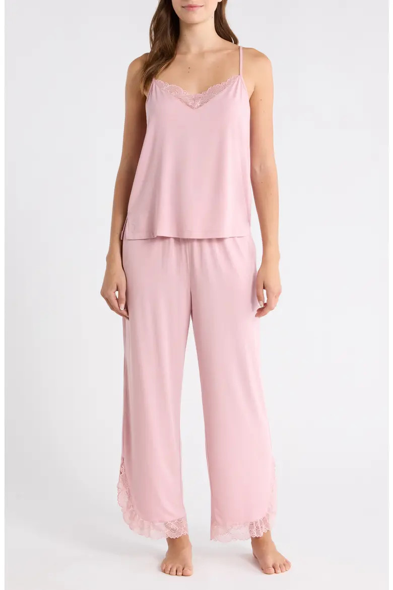 Moonlight Eco Lace Trim Pajamas (Women) | Nordstrom | Nordstrom