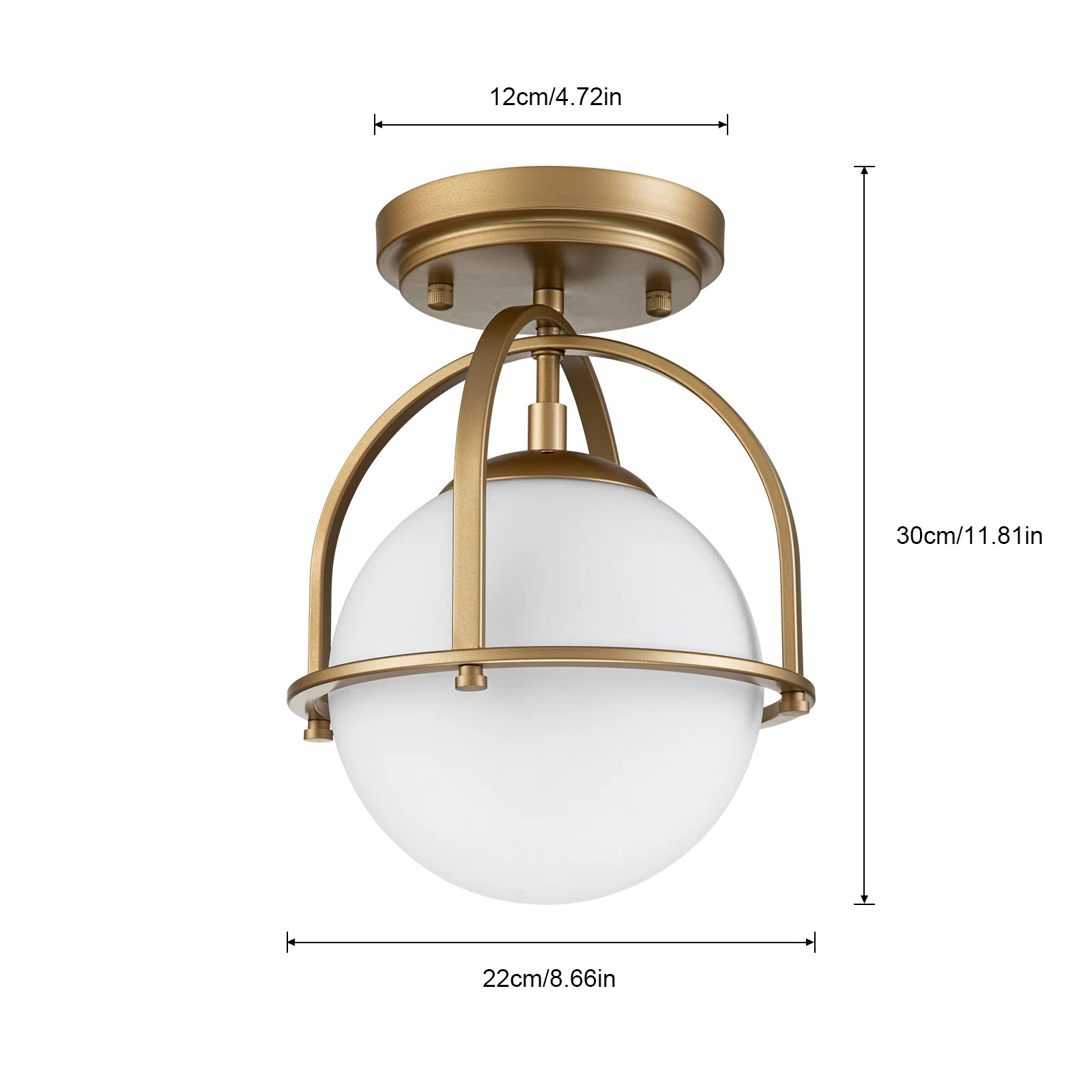 Mercer41 1 - Light Globe Semi Flush Mount & Reviews | Wayfair | Wayfair North America