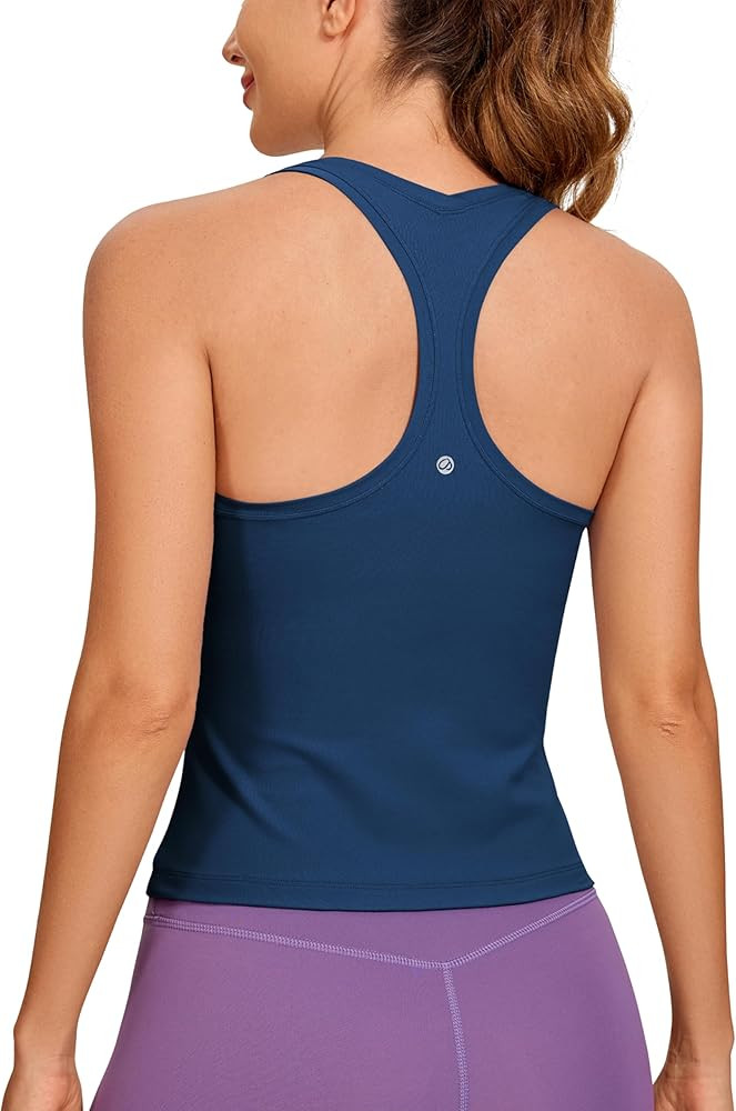 CRZ YOGA Butterluxe Racerback Tank Tops for Women - Yoga Workout Casual Gym Athletic Camisole Tig... | Amazon (US)