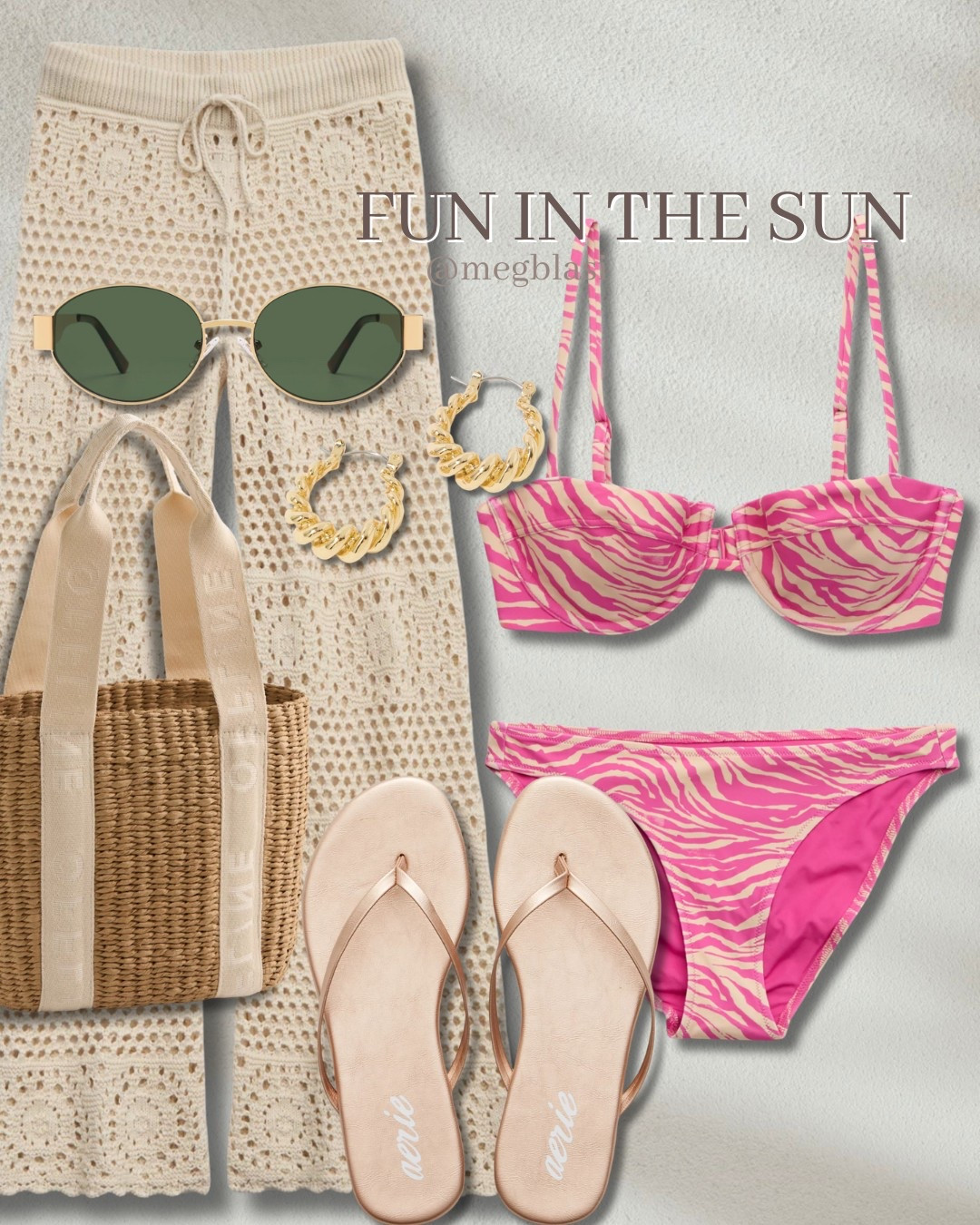 Scroll ⬇️ to shop & follow for more! 🫶🏼 

Fun in the sun, summer ootd, beach outfit, vacation ready, poolside look, aerie, Amazon, Sojos

#LTKFindsUnder50 #LTKTravel #LTKSeasonal