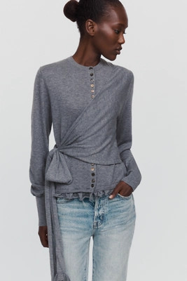 Damson Madder Venna Cotton Wool Cardigan | Anthropologie (US)