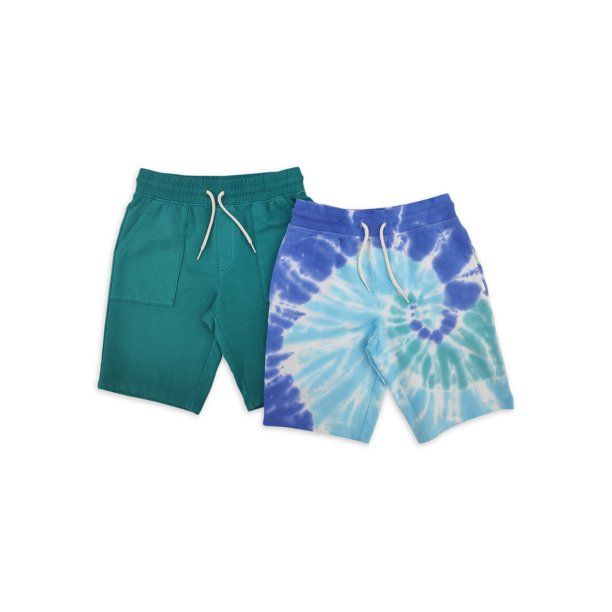 Wonder Nation Boys Knit Weekend Shorts 2-Pack, Sizes 4-18 & Husky | Walmart (US)