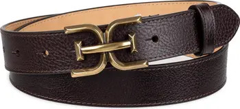 Logo Buckle Leather Belt | Nordstrom