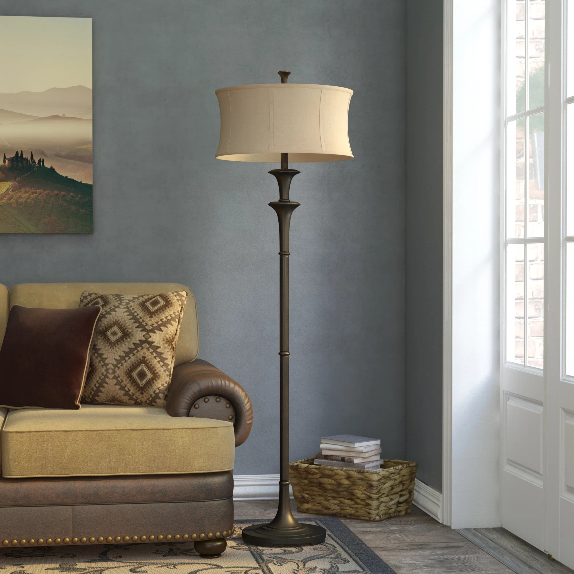 Kabod 69'' Oil Rubbed Bronze Traditional Floor Lamp | Wayfair North America