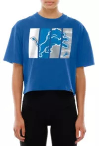 New Era Women's Detroit Lions Blue Panel Boxy T-Shirt | DICK'S Sporting Goods