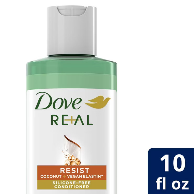 Dove Beauty Real Resist Coconut & Vegan Elastin Silicone-Free Conditioner - 10 fl oz | Target