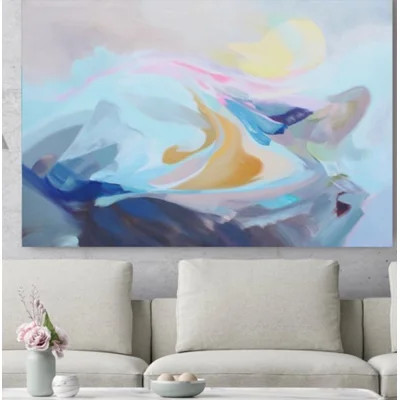 One-of-a-Kind Original Irena Orlov 'The Song of Blue Water' Painting on Canvas | Wayfair North America