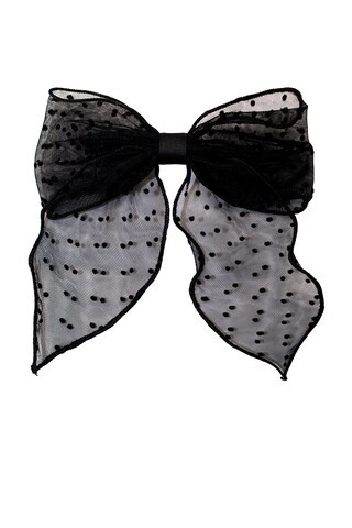 Emi Jay Bow Barrette in Sheer Noir from Revolve.com | Revolve Clothing (Global)