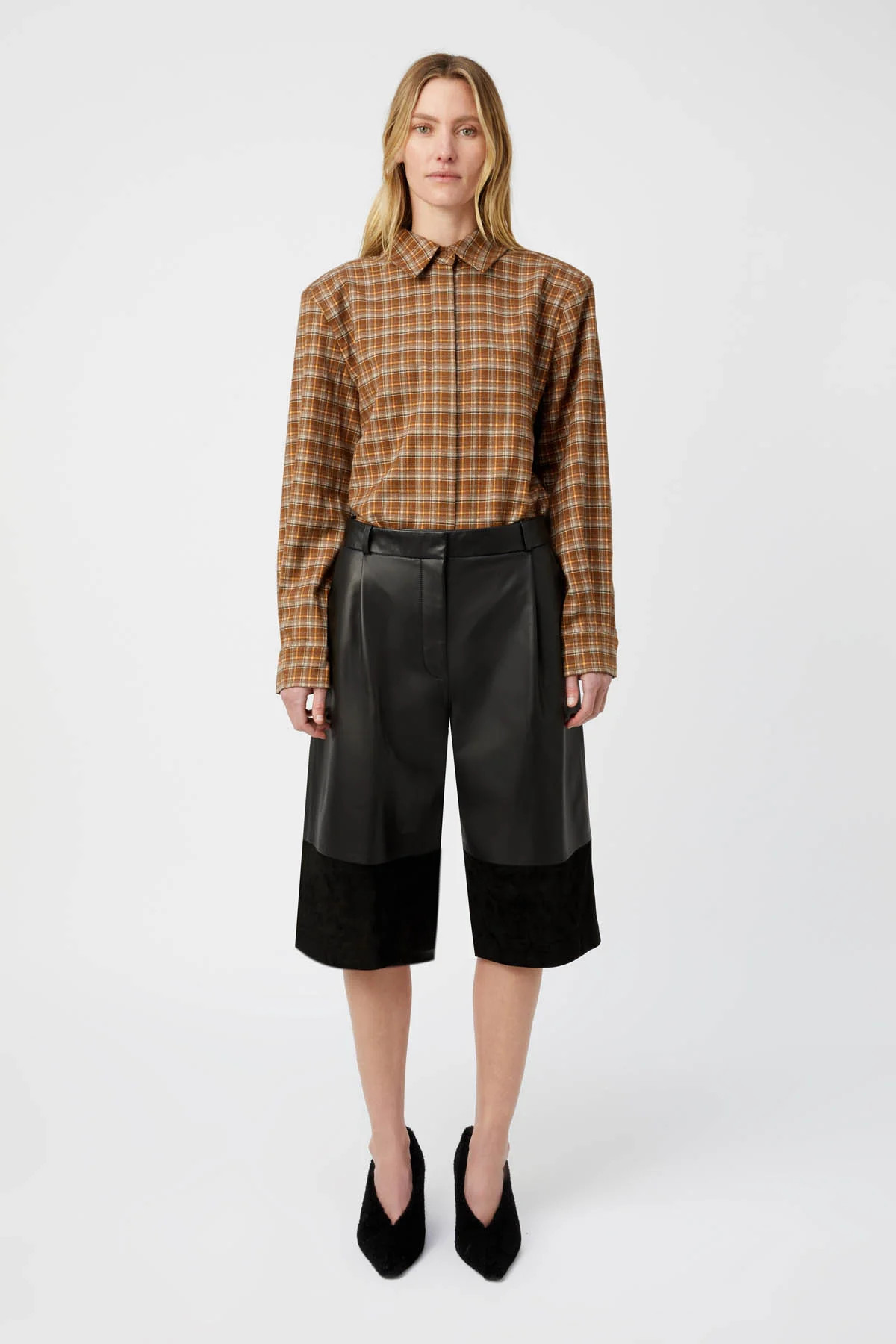 Paradox Shirt in Tan Plaid - CAMILLA AND MARC® C&M | CAMILLA AND MARC (ANZ)