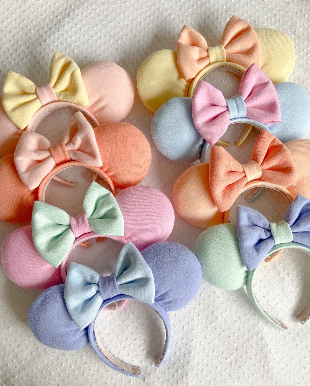 Mix & Match Summer Minnie Ears - Pastel Minnie Ears - summer minnie ears - pink, blue, green, pur... | Etsy (US)