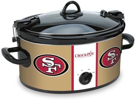 Crockpot Crock-Pot San Francisco 49'ers Cook & Carry Slow Cooker SCCPNFL600-SF, Pack of 1, Red | Amazon (US)