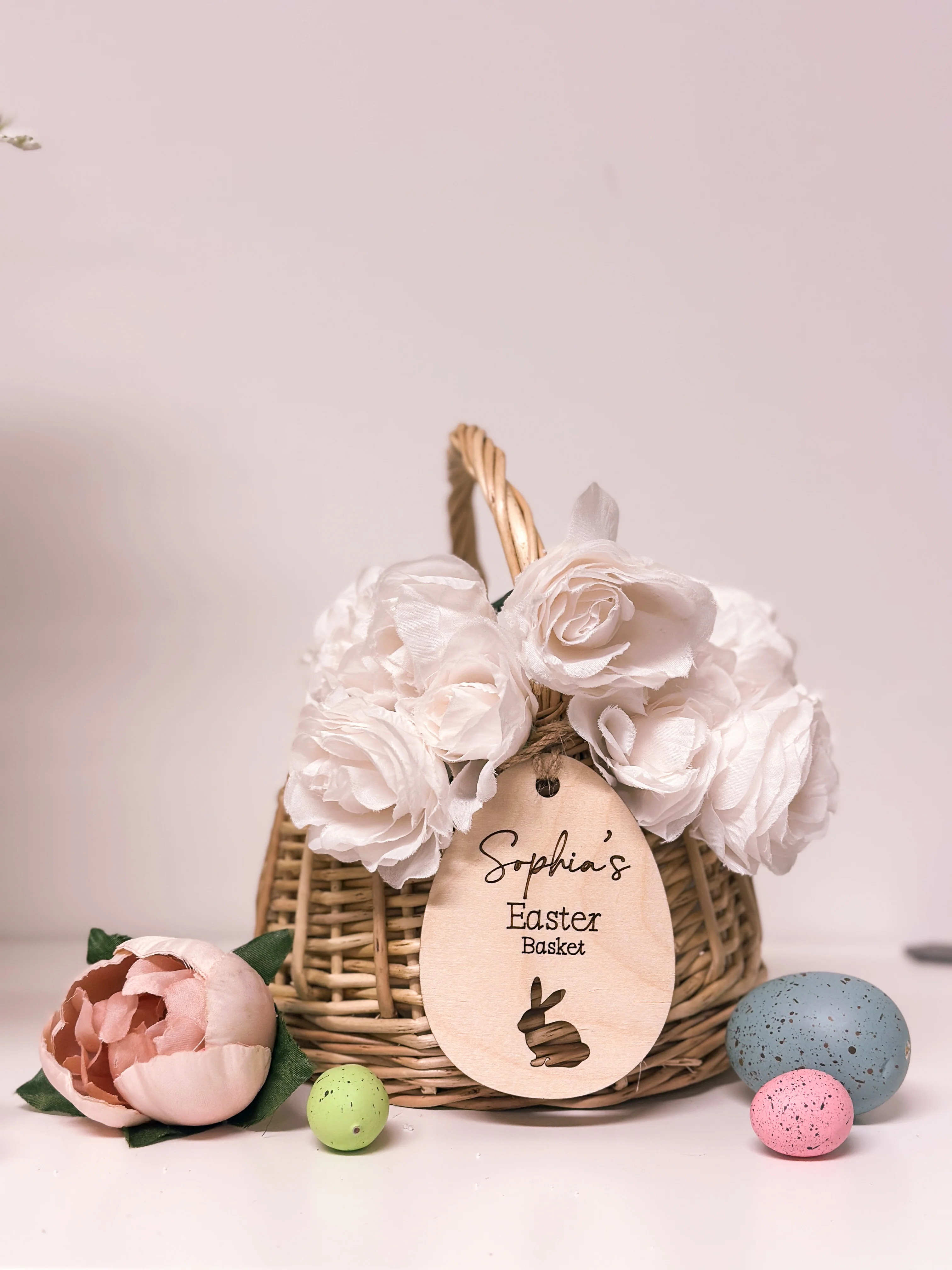 Easter Bunny Basket Tag, Easter Basket Tag, personalized Easter Basket | Craft in by Raquel