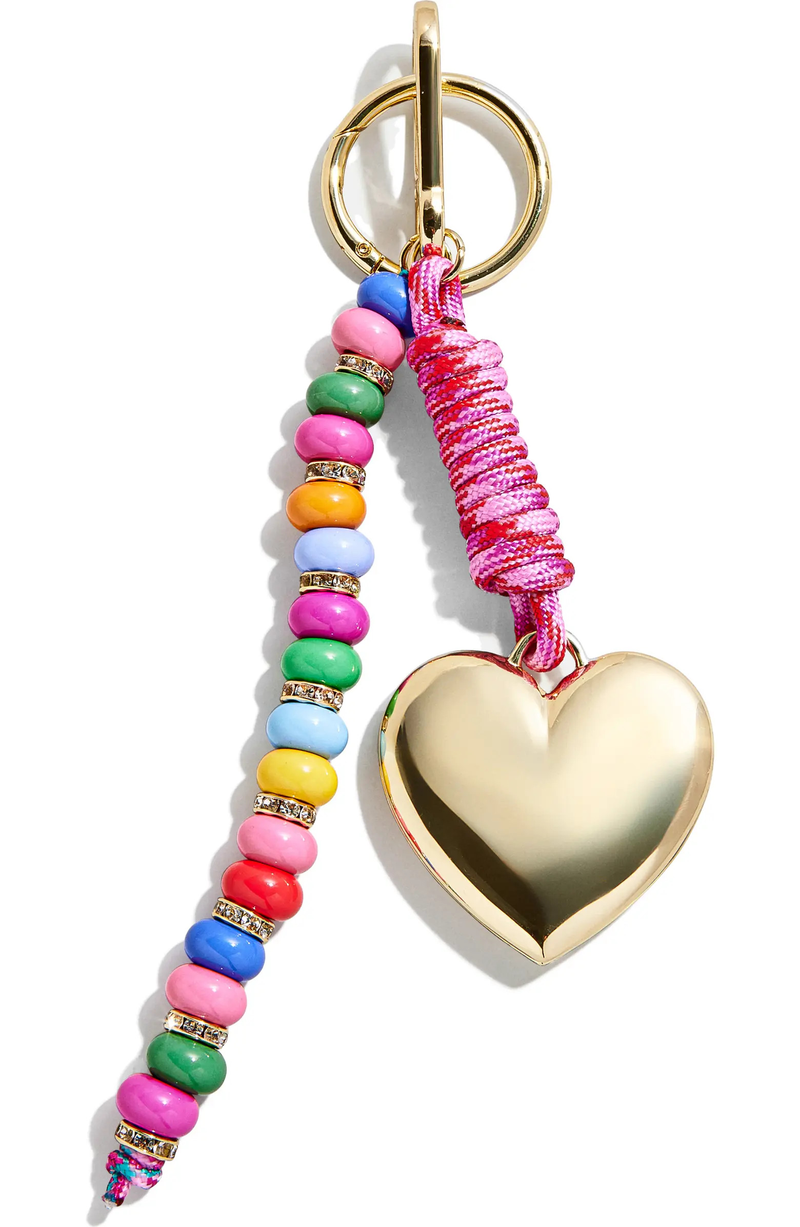 Statement Heart Beaded Key Ring Bag Charm | Nordstrom