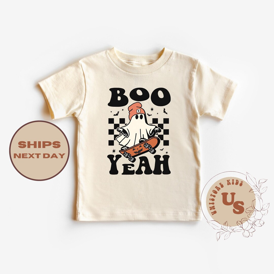 Boo Yeah Halloween Toddler T-shirt, Cute Ghost Kids Shirt, Halloween Kids Shirt, Halloween Toddle... | Etsy (US)