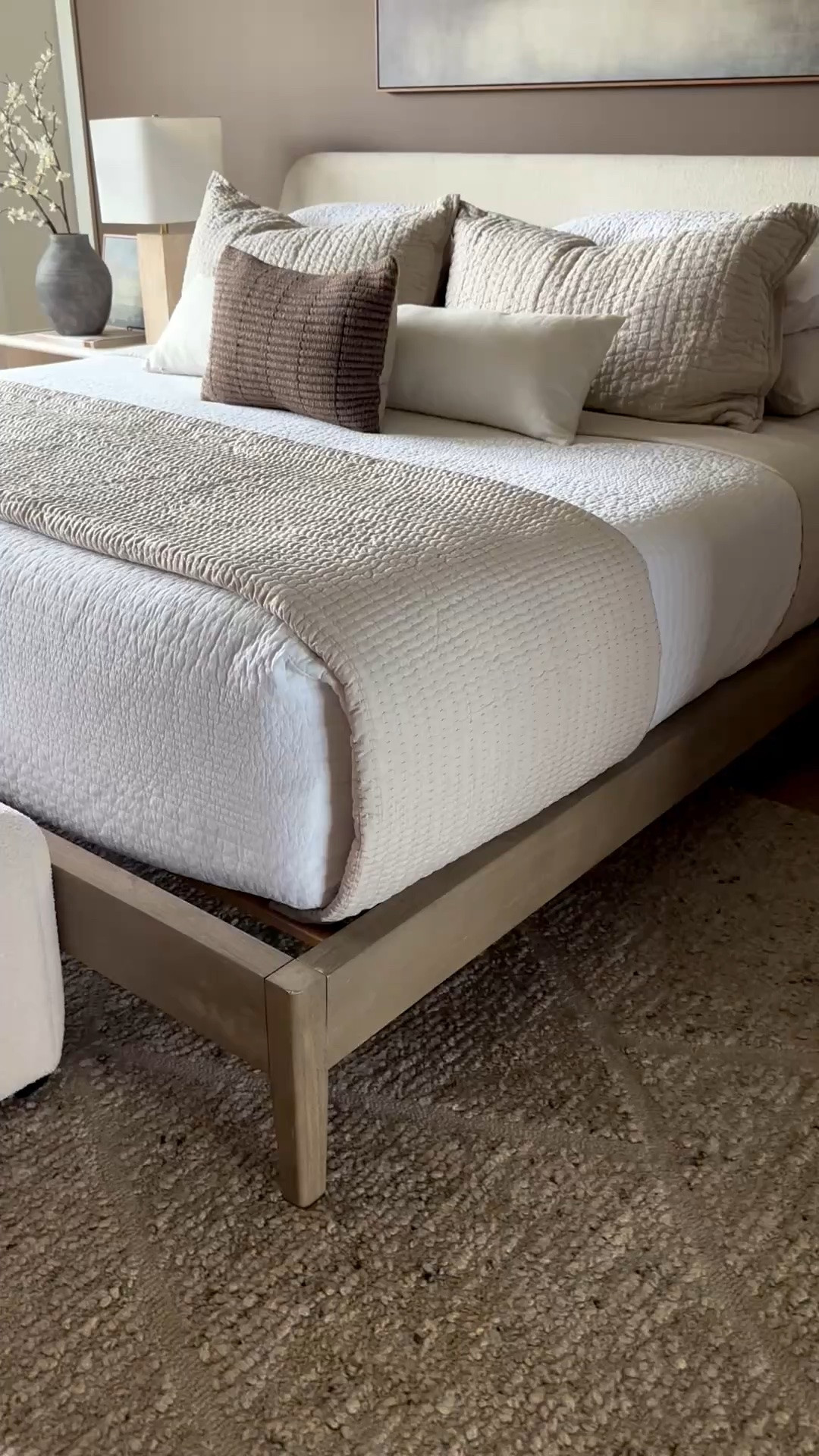 A modern bedroom vibe. 
@Pottery Barn @Crate & Barrel

#LTKHome #LTKSaleAlert #LTKmorningroutine
