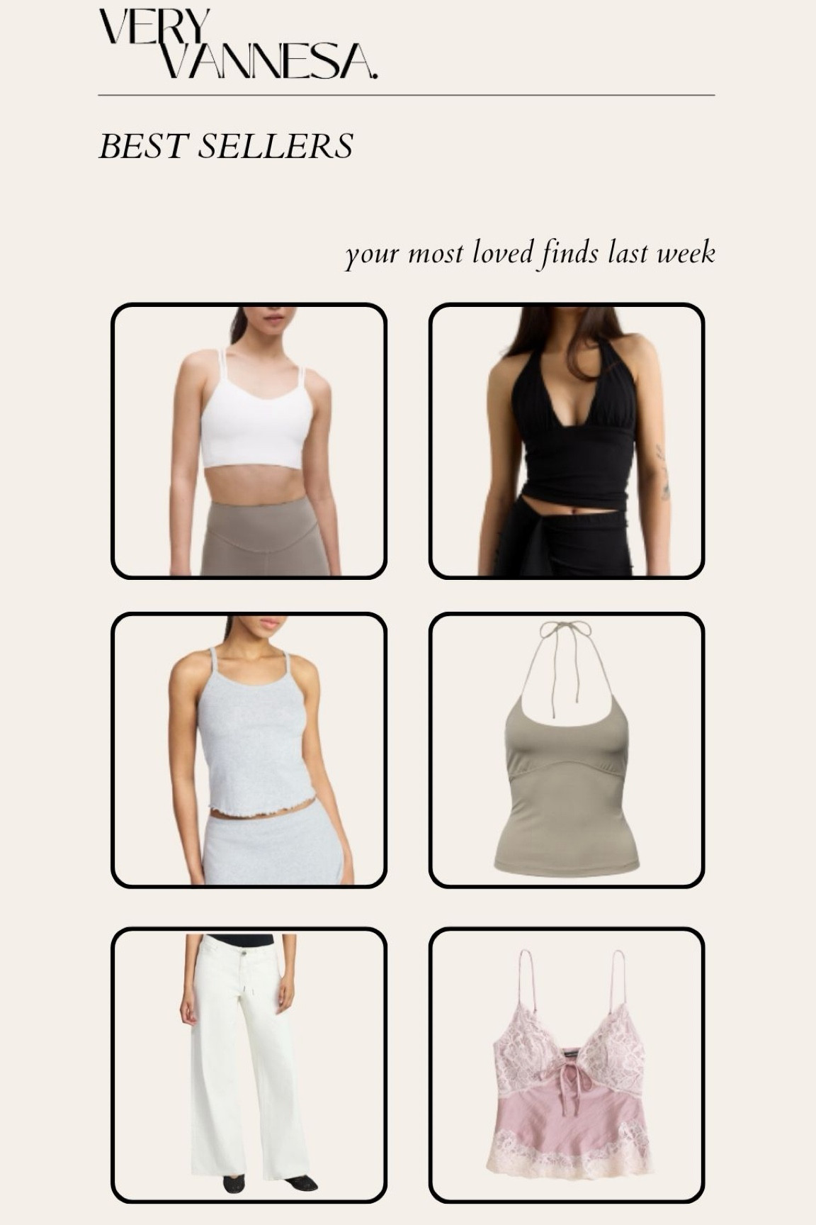 White sports bra
Halter top
Grey skirt set 
White jeans 
Pink lace cami 

#LTKgrwm #LTKSaleAlert #LTKPetite