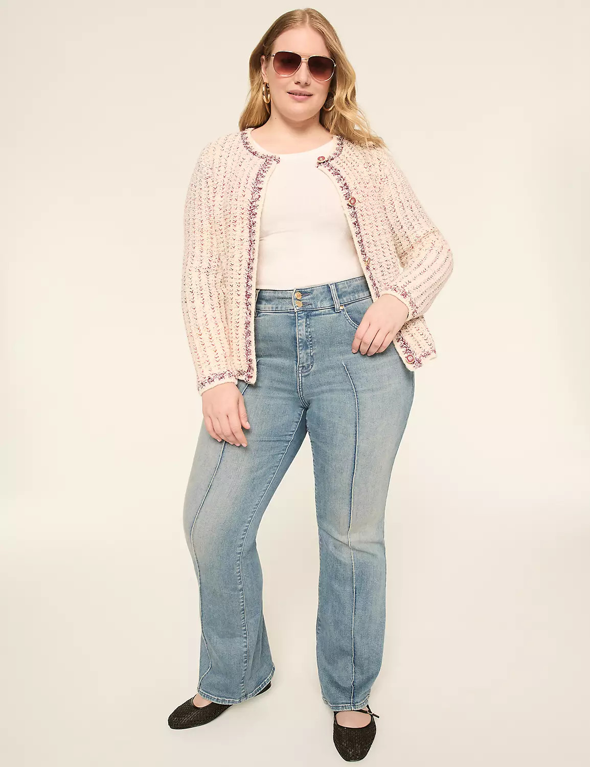 Textured Button-Front Cardigan | LaneBryant | Lane Bryant (US)