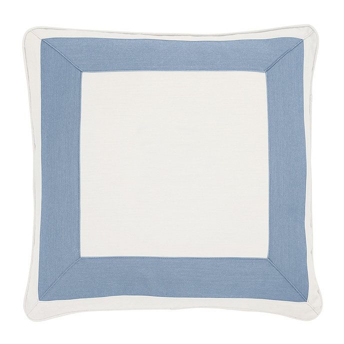 Bordered Sunbrella Outdoor Pillow | Ballard Designs | Ballard Designs, Inc.