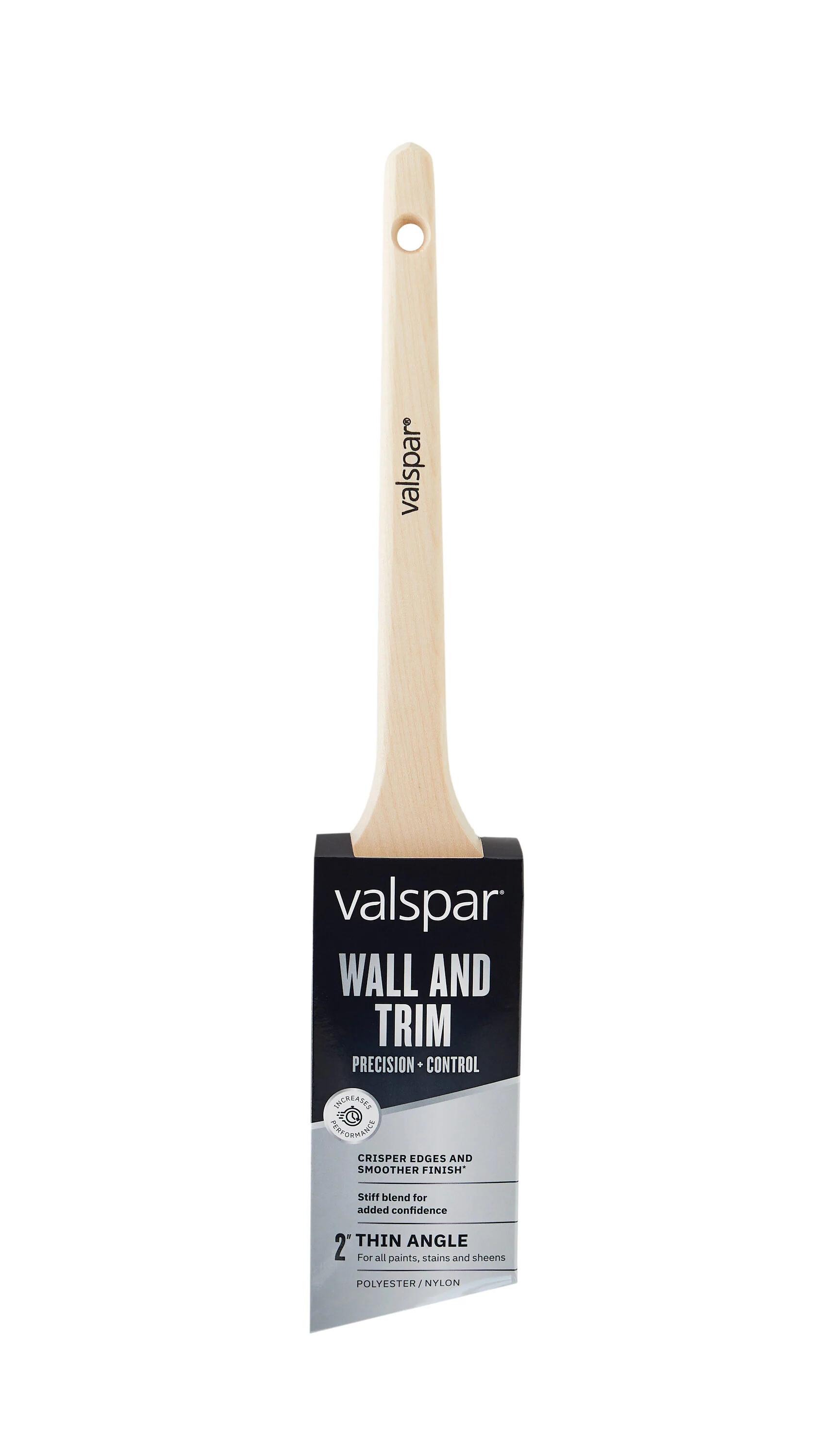 Valspar 2-in Reusable Nylon- Polyester Blend Angle Paint Brush (General Purpose Brush) | 892545300 | Lowe's
