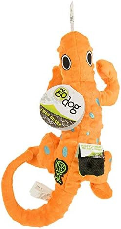 goDog, Amphibianz Gecko, Squeaker Dog Toy, Chew Resistant, Durable Plush, Soft, Tough, Reinforced... | Amazon (US)