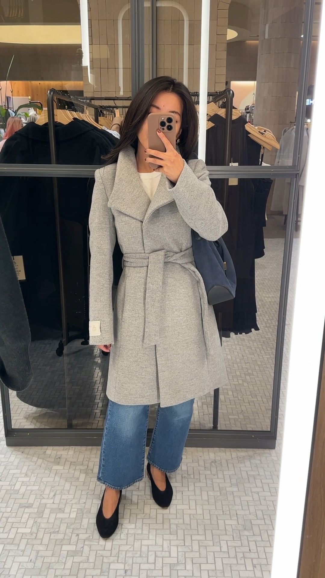 Trying on the Aritzia Connor wrap coat, one of their classics that come back each year. So many good neutral colors, and 20% off for Black Friday!

This is the shorter version, and I’m trying on xxs which is slim fit and flattering on me with sleeves a tad long. It also comes in a longer length which I personally like since I prefer midi lengths For fabric choices, there is melton or virgin wool which is thinner and more slim fit looking , and also wool cashmere which is thicker, and seems a little warmer with a slightly more plush hand feel All 3 of the different wool material options are linked!

• J. Crew slim wide jeans 24P - J. Crew jeans run about a half size big for me but I don’t mind a little extra room at the waist these days. These are one of J. Crew’s best cut petite jeans! Love them with flats, heels, or boots. 

• Sezane Matilda Ballerina suede flats 5 - worn with heel inserts 

Holiday outfits, gifts for her, petite friendly coats

#LTKSeasonal #LTKGiftGuide #LTKHoliday