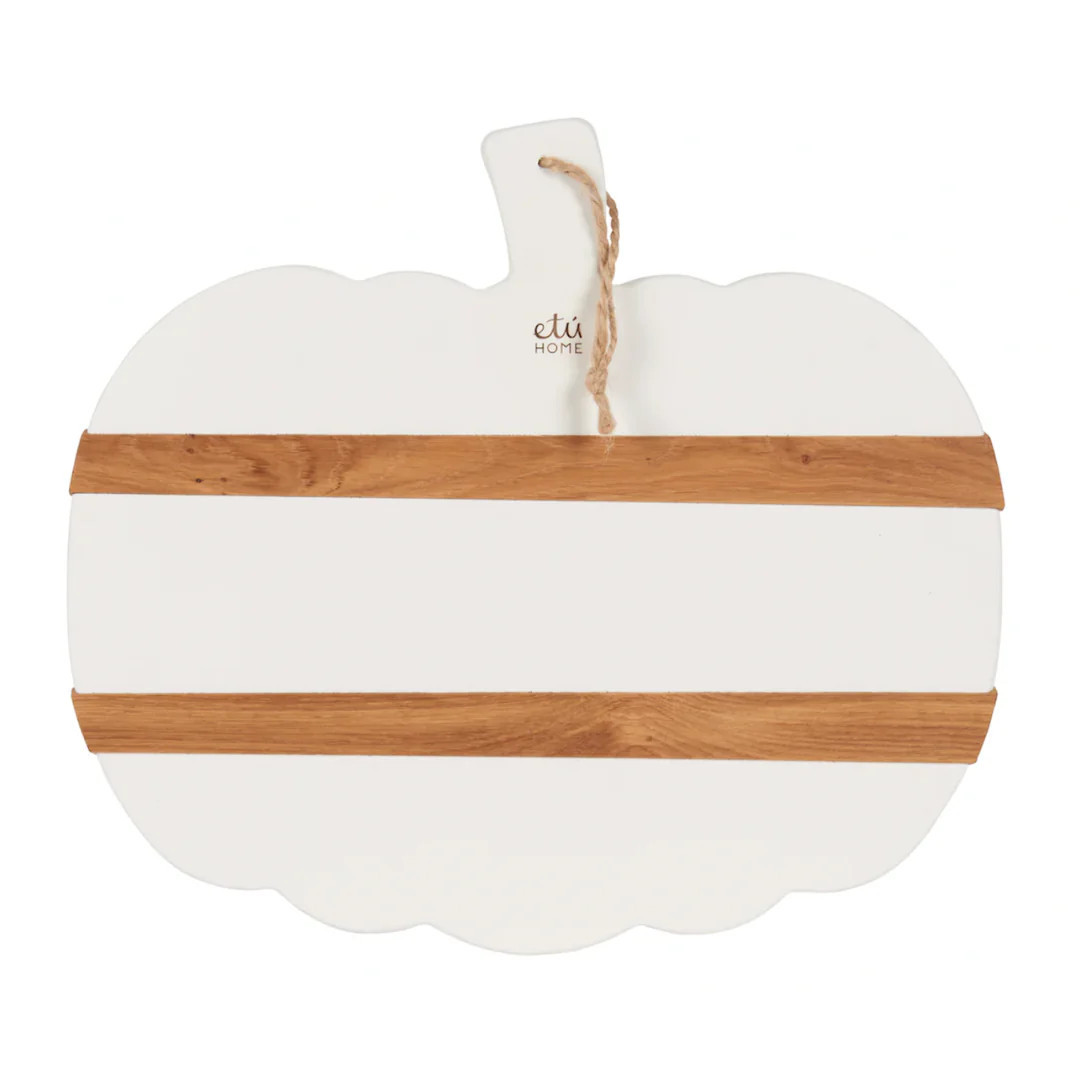 White Mod Pumpkin Charcuterie Board, Large | Waiting On Martha