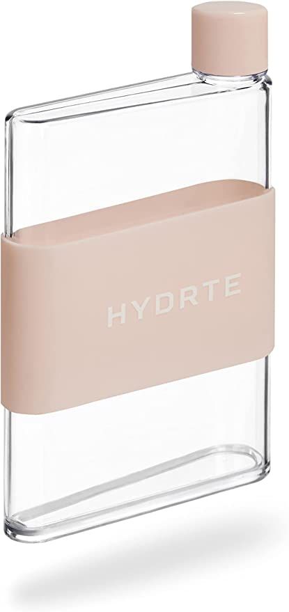 Hydrte Flat Water Bottle 17 oz, Leak Proof and Slim Water Bottle Design,The Purse Water Bottle, C... | Amazon (US)