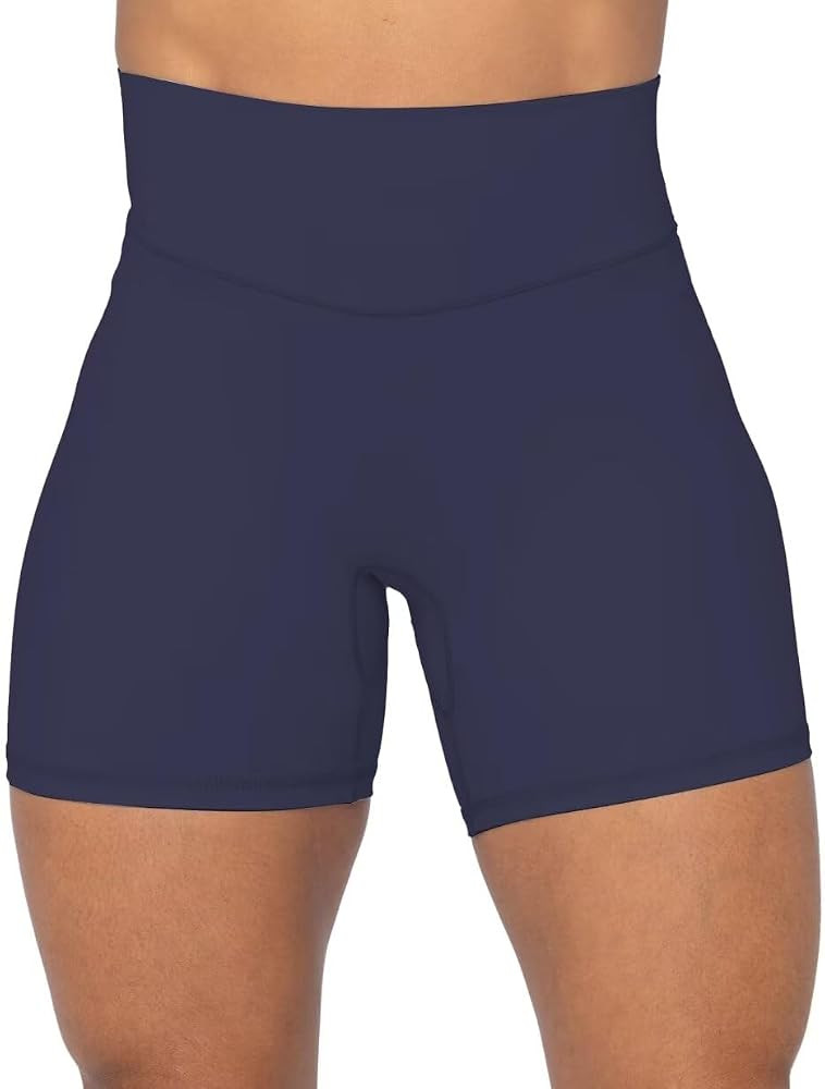 Sunzel No Front Seam High Waist Biker Shorts for Women, Squat Proof Yoga Workout Gym Bike Shorts | Amazon (US)