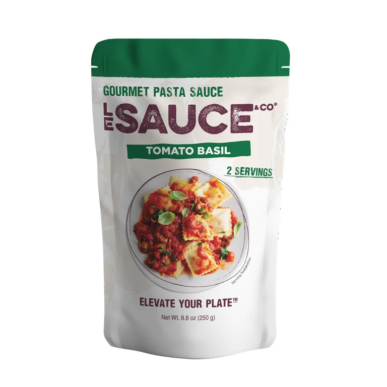 Le Sauce & Co. Tomato Basil Gourmet Pasta Sauce, 8.8 oz, 2 Serving Pouch | Walmart (US)
