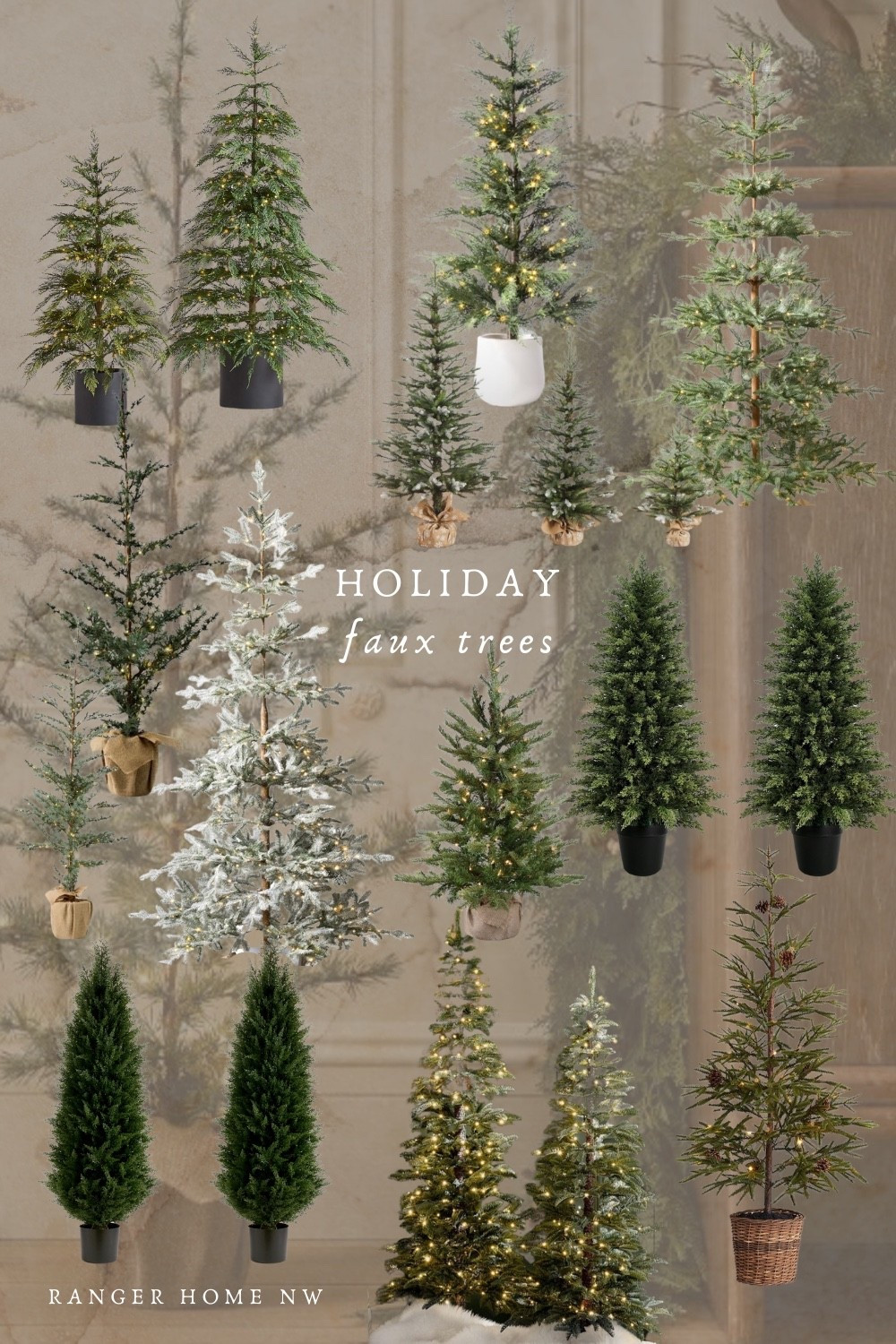 FAUX TREES - perfect for the Holidays and winter decorating 🤍

#LTKHome #LTKSeasonal #LTKSaleAlert