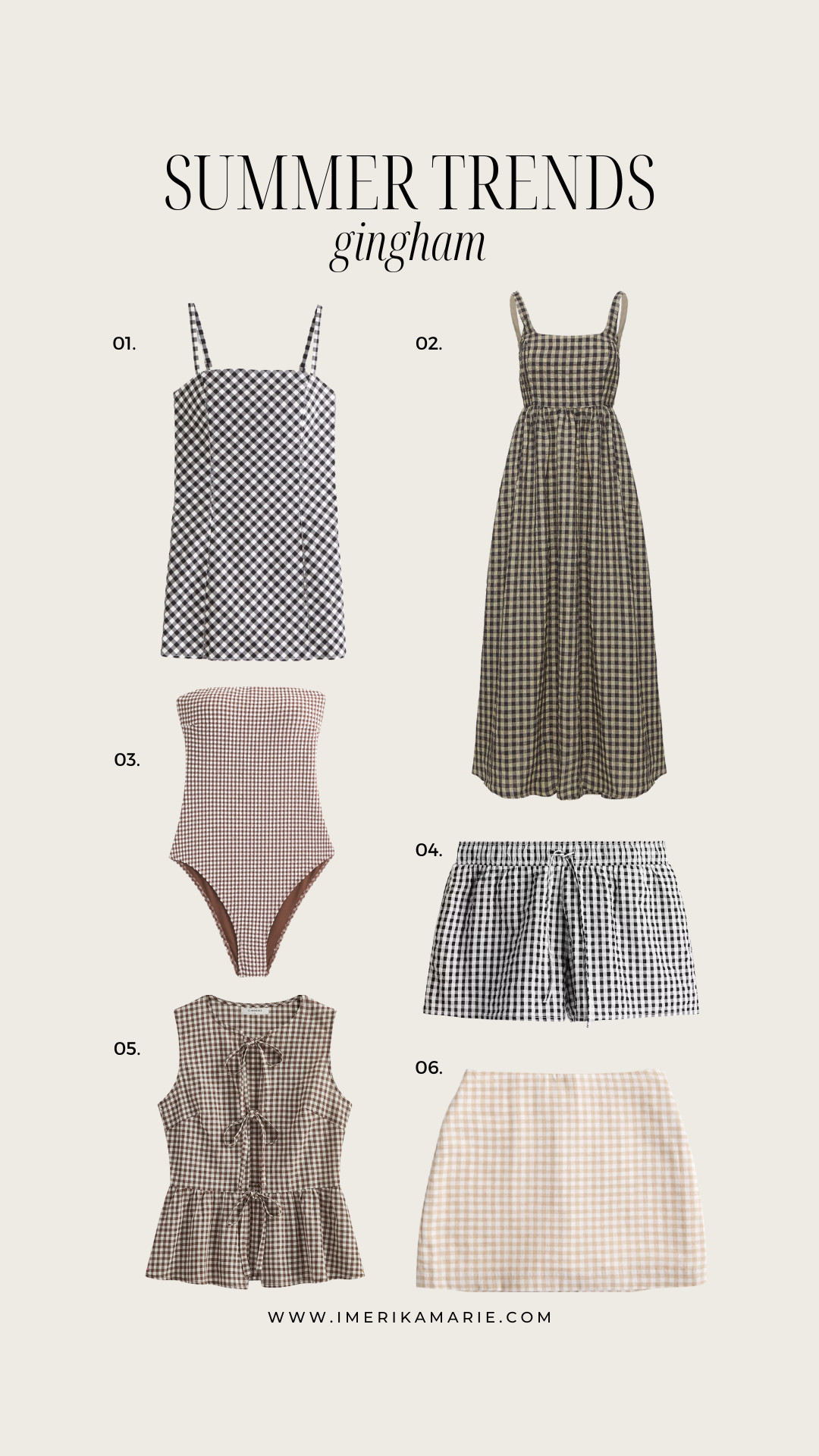  Summer fashion trends. Gingham. Summer dress. Summer shorts. Gingham top. Gingham shorts. Gingham skirt. Gingham swimsuit

 

#LTKSummerEdit #LTKStyleTip #LTKSeasonal