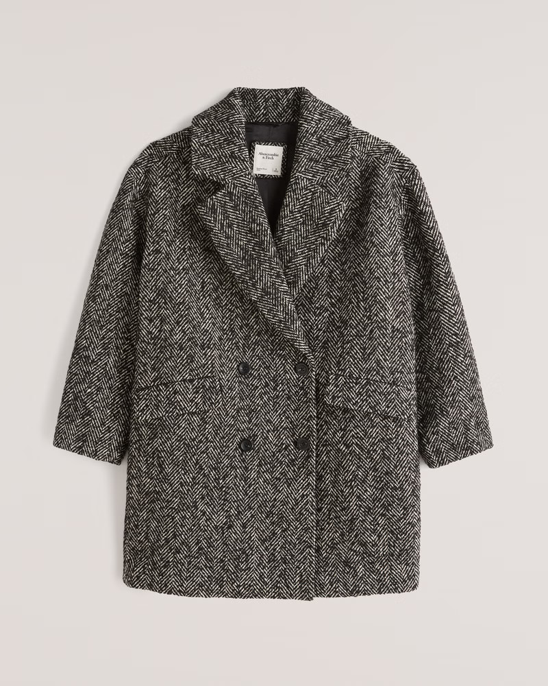 Women's Short Textured Coat | Women's Coats & Jackets | Abercrombie.com | Abercrombie & Fitch (US)