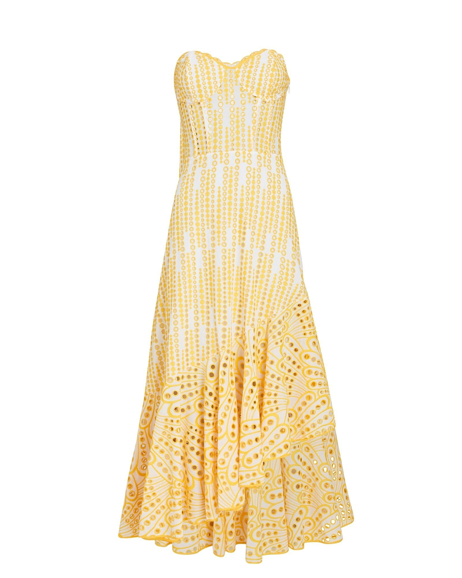 Aurora Strapless Bustier Midi Dress | INTERMIX