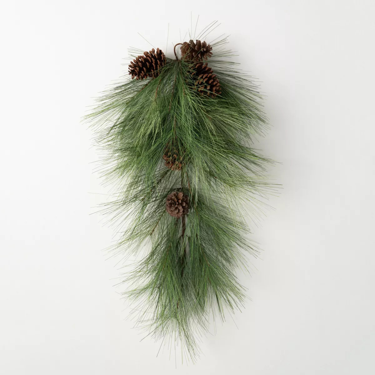 30"H Sullivans Long Pine & Pinecone Swag, Green | Target