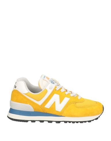 New Balance 574 Woman Sneakers Yellow Size 5.5 Leather, Textile fibers | YOOX (US)