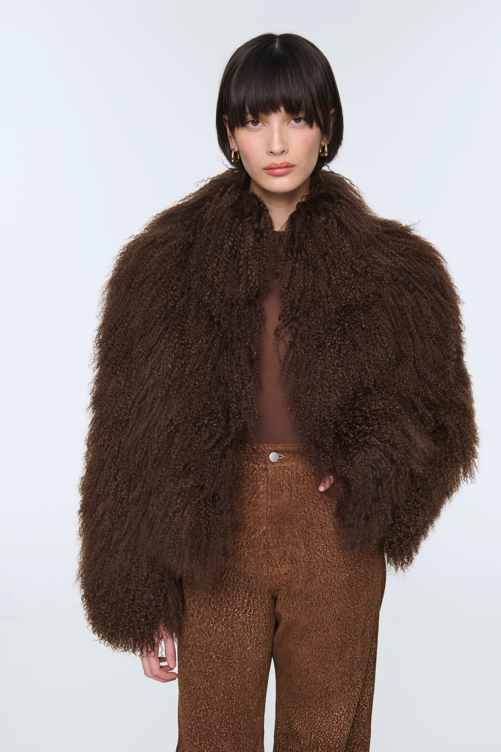 Rochelle Shearling Coat | DUCIE
