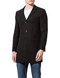 find. Men's Coat in Longline Wool, (Black), Small | Amazon (US)